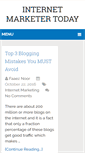 Mobile Screenshot of internetmarketertoday.com